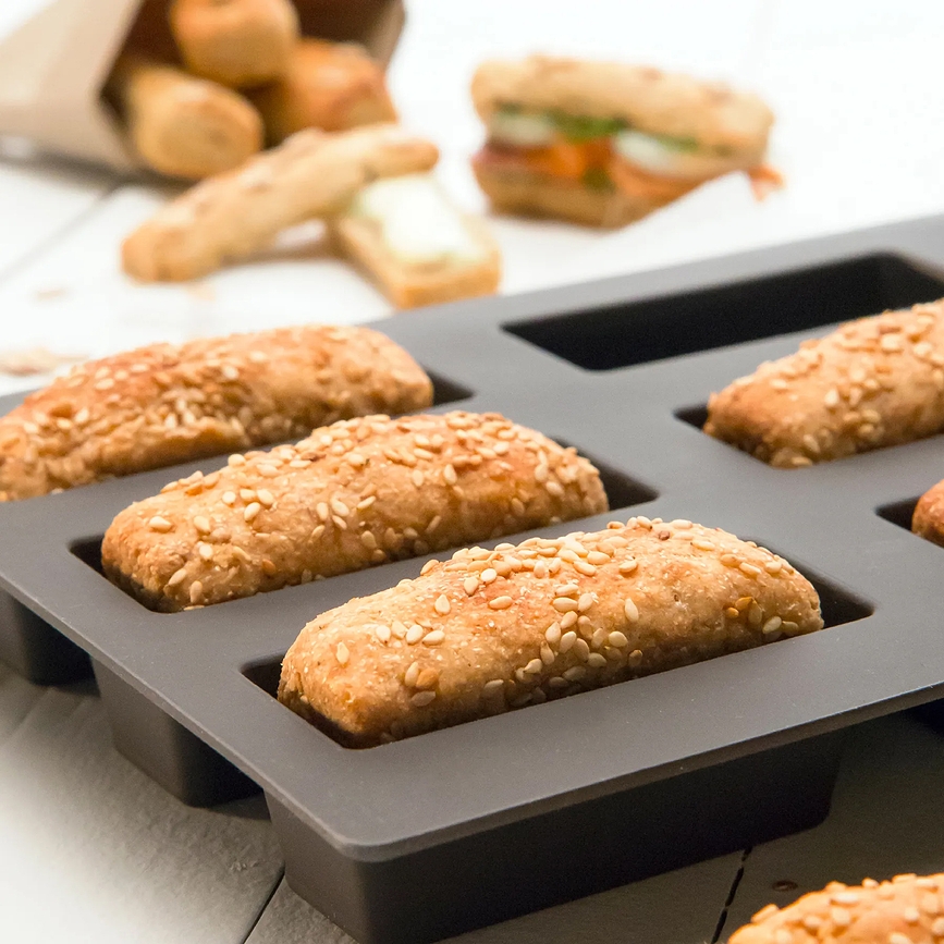 Molde para Galletas Gourmet, forma de lingotes, rojo