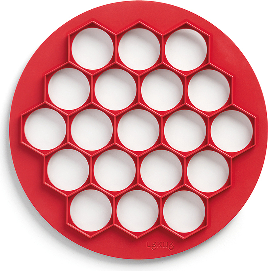 Molde para Galletas Lekue, rojo, con 2 rodillos