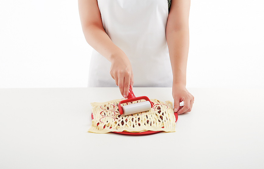 Molde para Galletas Lekue, rojo, con 2 rodillos