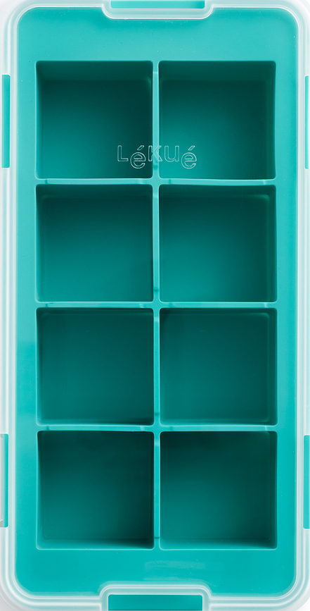 Molde para hielo Lekue, para cubitos redondos XL, con tapa