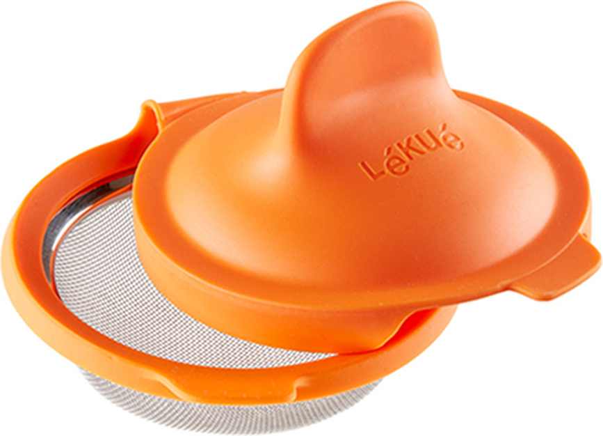 Molde para Huevos Poché Lekue, silicona, naranja, 2 unidades