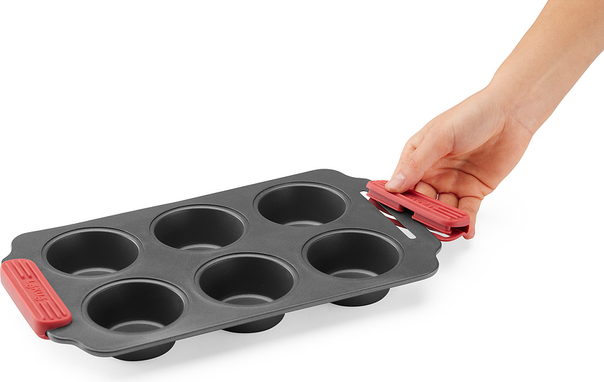 Molde para Muffins antiadherente Lekue, 6 cavidades