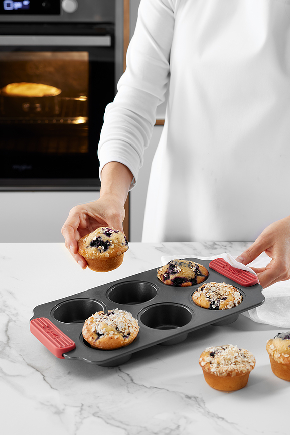 Molde para Muffins antiadherente Lekue, 6 cavidades