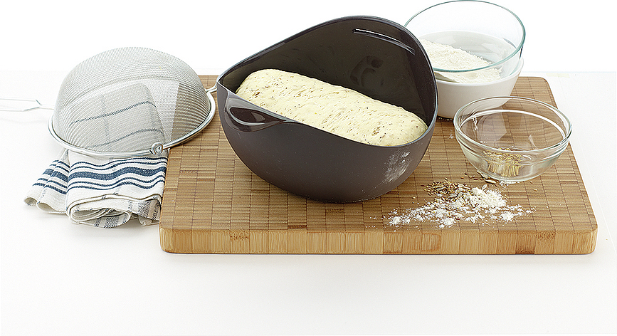 Molde para pan de silicona Lekue, 24 cm, marrón