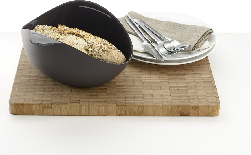 Molde para pan de silicona Lekue, marrón, con espátula