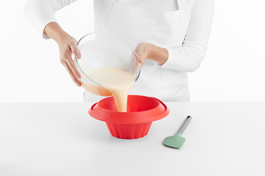 Molde para pasteles y pudines Lekue, con plato cerámico