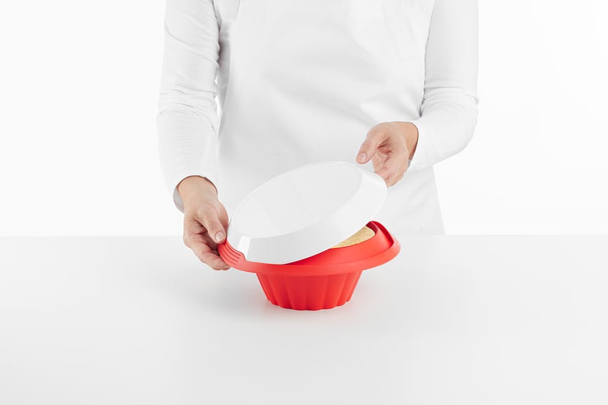 Molde para pasteles y pudines Lekue, con plato cerámico
