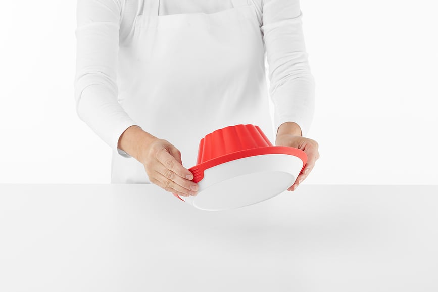 Molde para pasteles y pudines Lekue, con plato cerámico