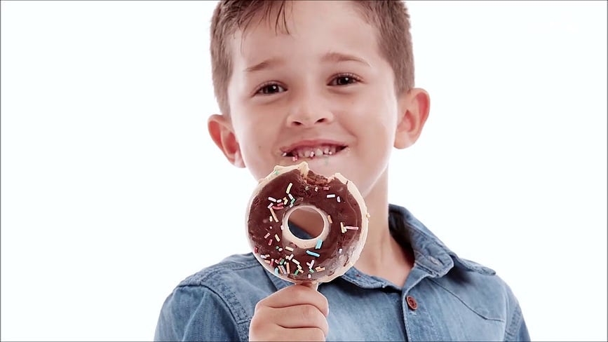 Molde para Polos Lekue, con diseño de golosinas y pretzel