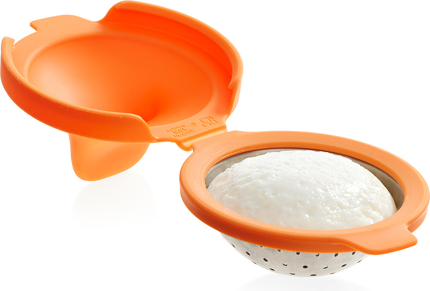 Moldes para Huevos Escalfados Lekue, de silicona, naranja, 2 unidades