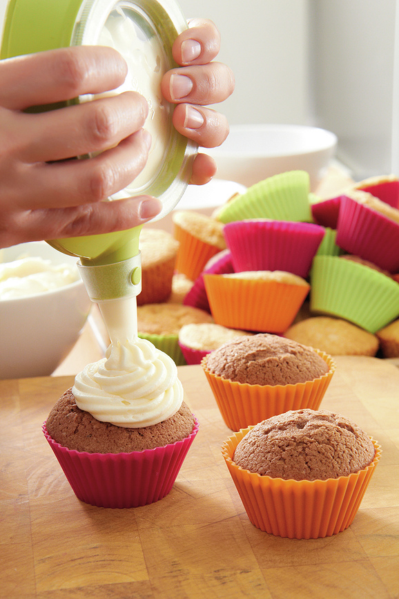 Moldes para Muffins de silicona Lekue, de colores, 12 unidades