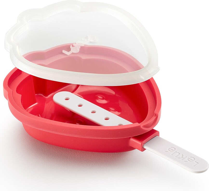 Moldes para Polos con forma de fresa Lekue, talla XL, 4 unidades