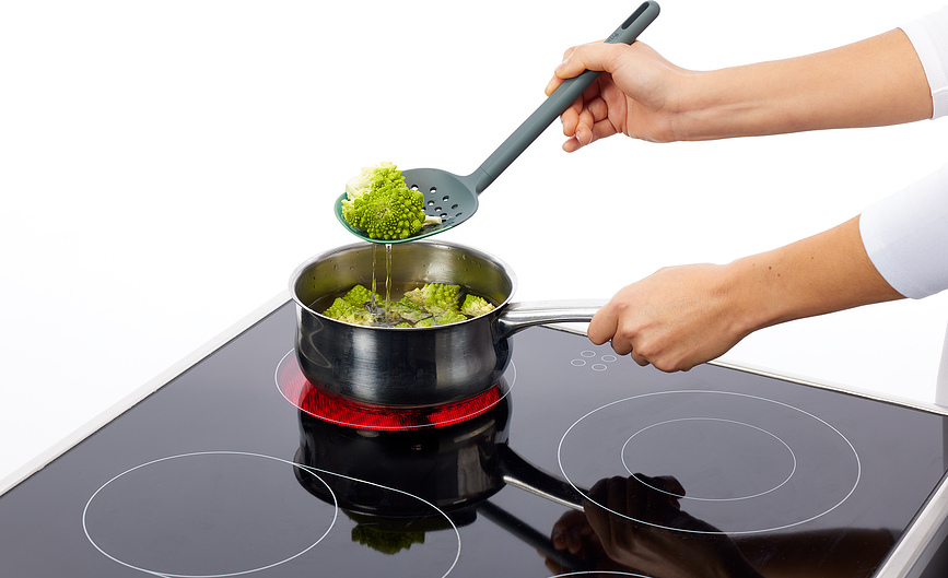 Non-Scratch Écumoire, vert foncé