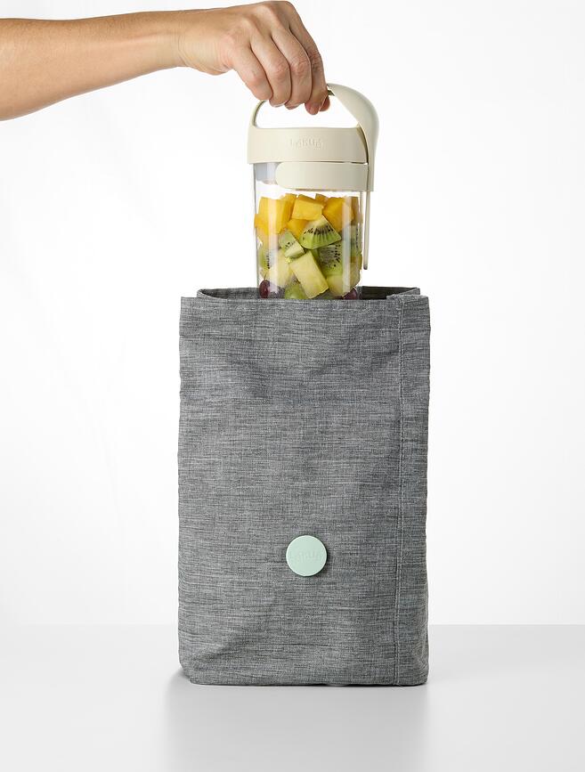On The Go Natural Lunch Box 600 ml with Spoon