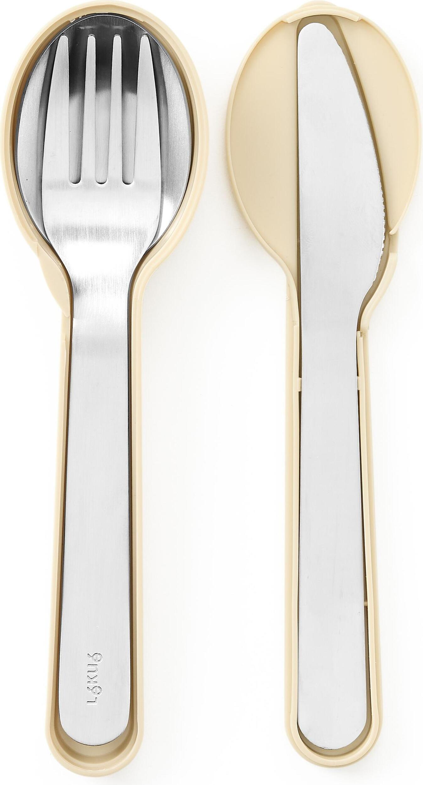 On The Go Natural Reisebesteck im Etui, 4-teilig
