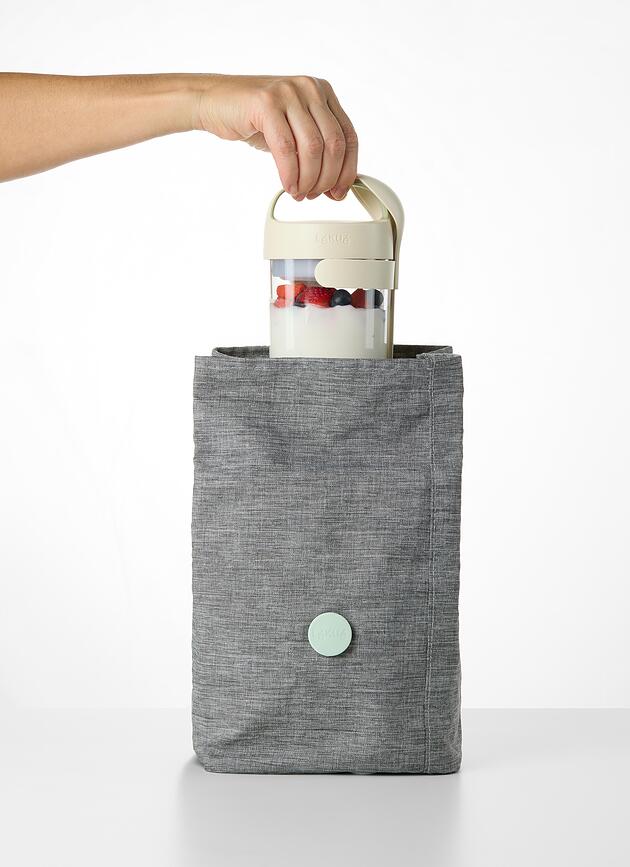 Pusdienu trauks On The Go Natural 600 ml ar karoti