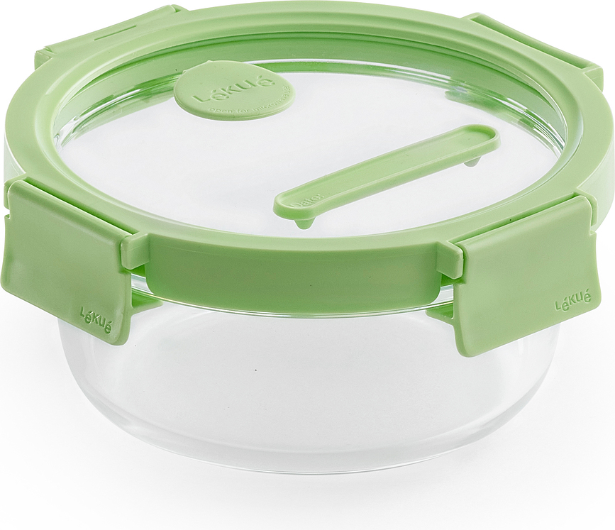 Recipiente para alimentos de cristal Lekue, redondo