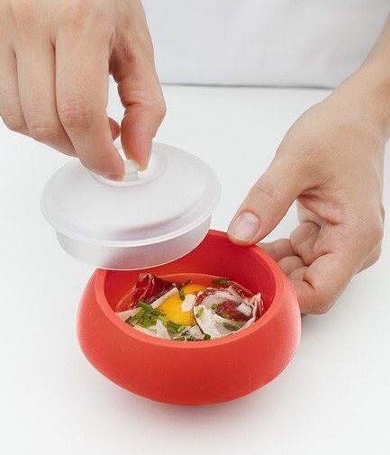 Recipiente para cocer huevos Ovo, cilíndrico