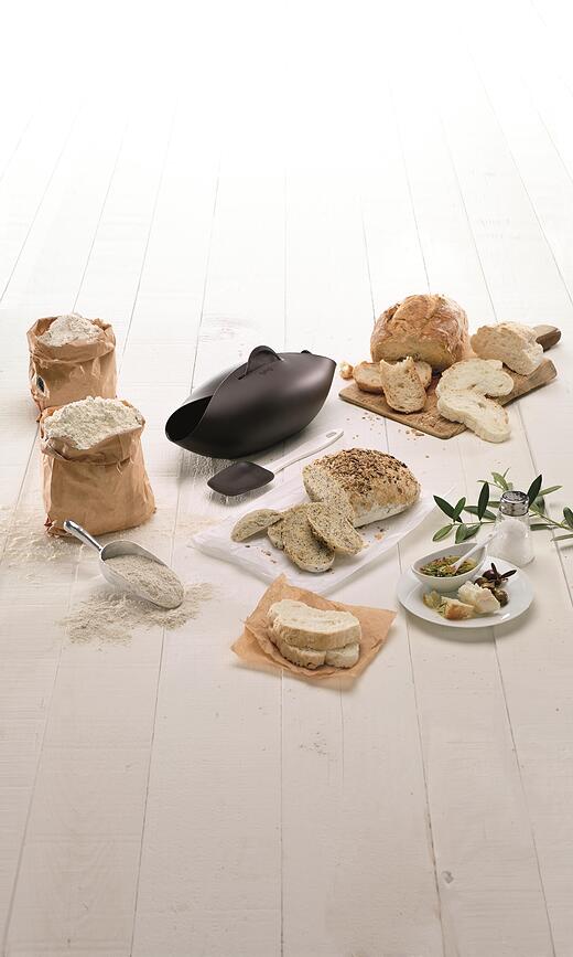 Recipiente para Hornear Pan Lekue, con molde para mini baguettes y espátula, Set de 3 piezas