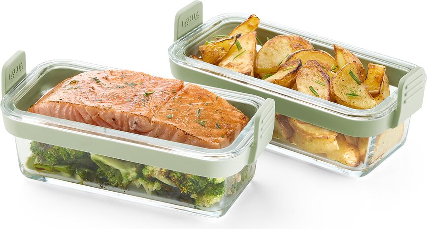 Recipientes para air fryer Lekue, rectangulares, 2 unidades