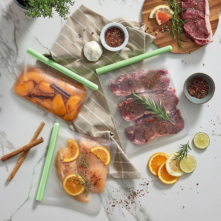 Reuse & Reduce Σακουλάκια επαναχρησιμοποιούμενα, αεροστεγή, 3 τμχ