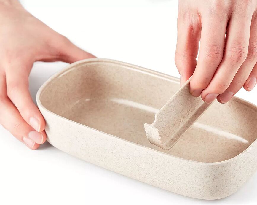 To Go Organic Δοχείο Φαγητού διπλό, με διαχωριστικά