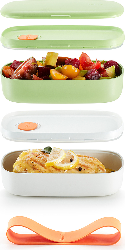 Posoda za malico za na pot, turkizna