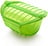 Vaporera para microondas Deep Steam, 21,2 cm, verde