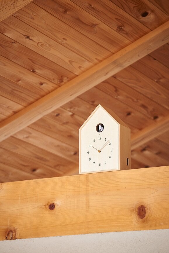 Birdhouse Sat zidni s kukavicom prirodni