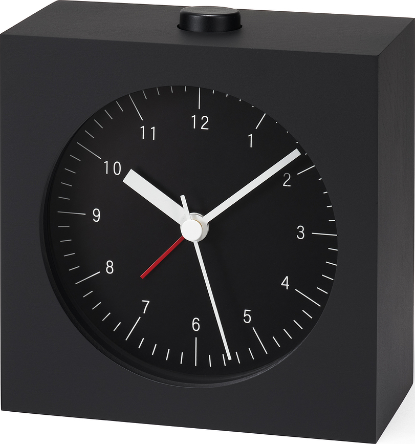 Reloj Despertador City Pop, tamaño L, negro