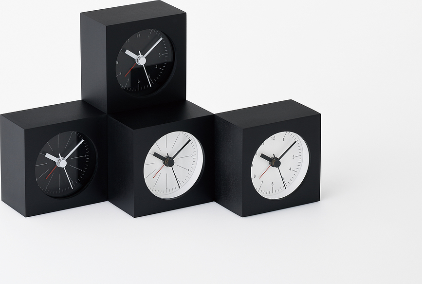 Despertador digital City Pop, negro, con números grandes