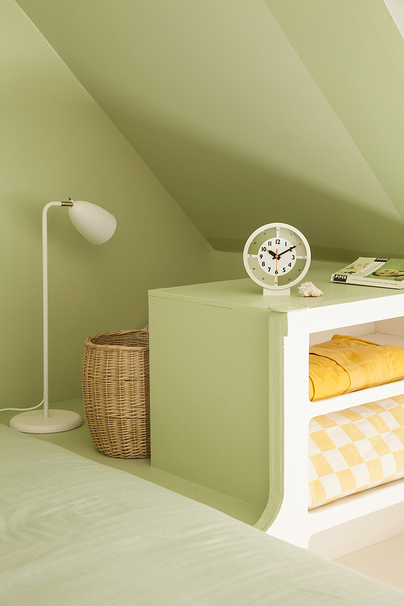 Fun Pun Color Horloge de Table, verte