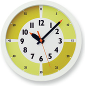 Fun Pun Color Wall clock 24,8 cm yellow