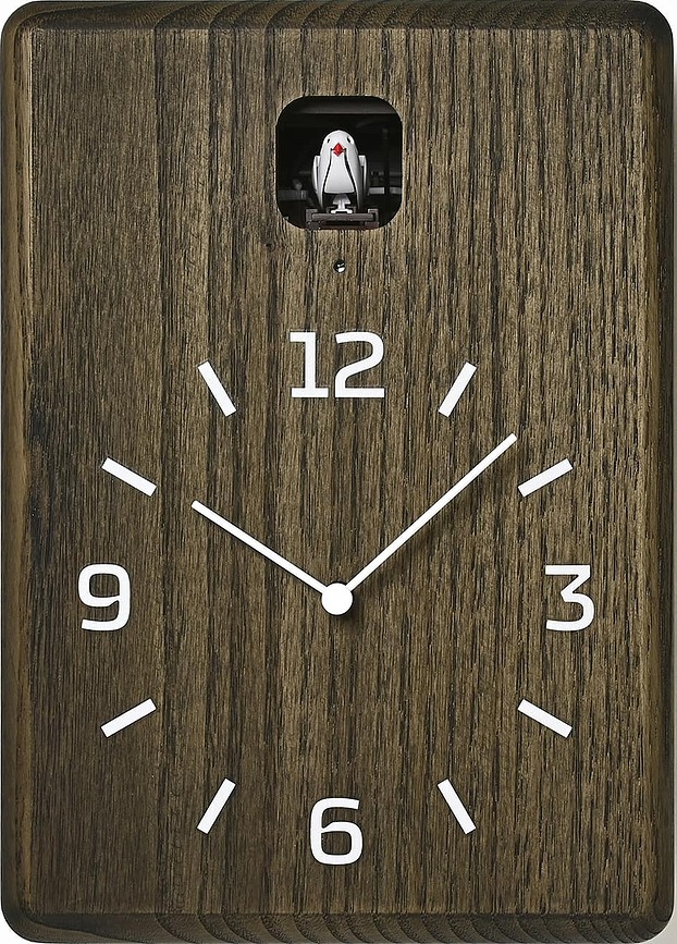 Horloge murale à coucou Cucu, bois de châtaignier