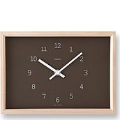 Kaede Table clock brown