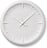 Lemnos Relief Horloge Murale, blanche