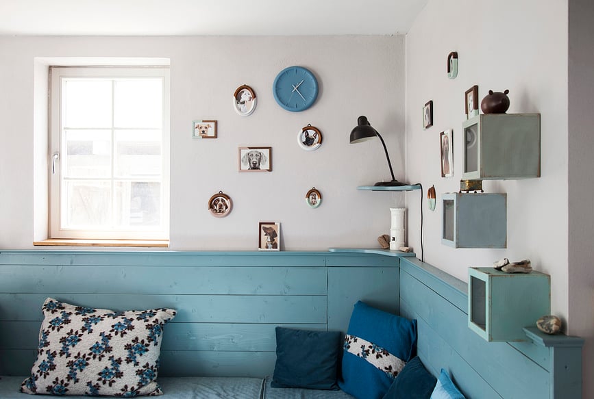 Lemnos Relief Stenska Ura, bela