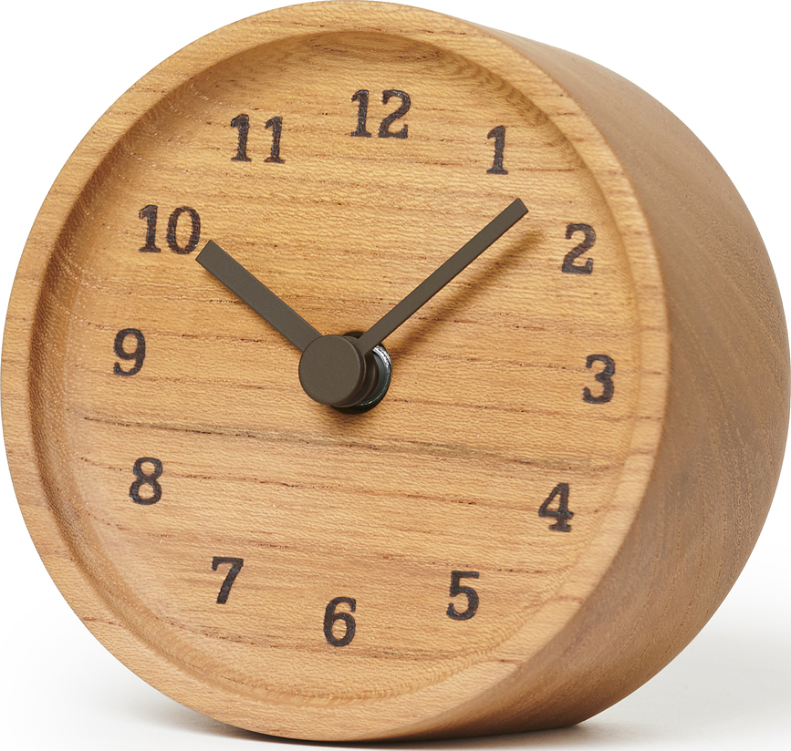 Muku Horloge à poser, bois de zelkova