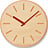 Paper Wood Line Wall clock 29 cm orange hands