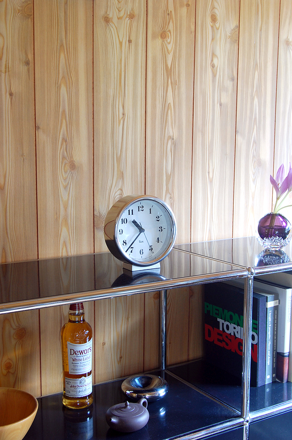 Reloj de Mesa de aluminio Riki, 16 cm