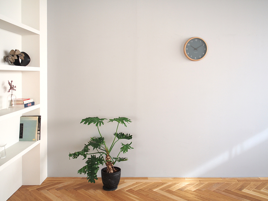Reloj de pared Campagne, verde
