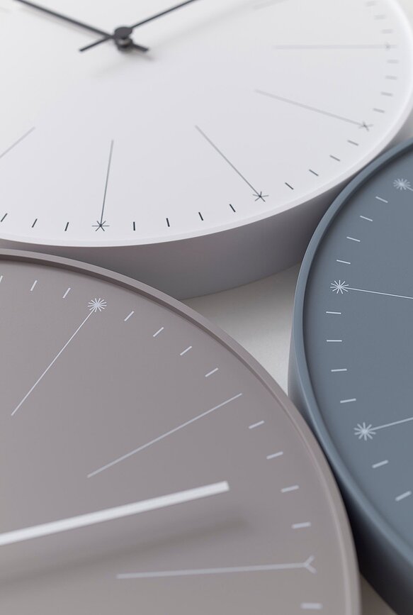 Reloj de pared Dandelion, blanco