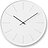 Reloj de pared Divide, blanco