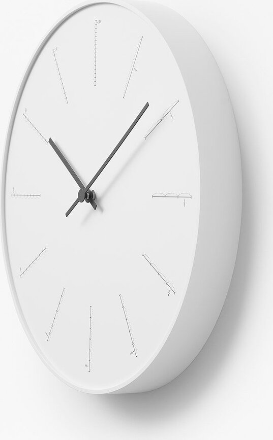 Reloj de Pared Divide, naranja