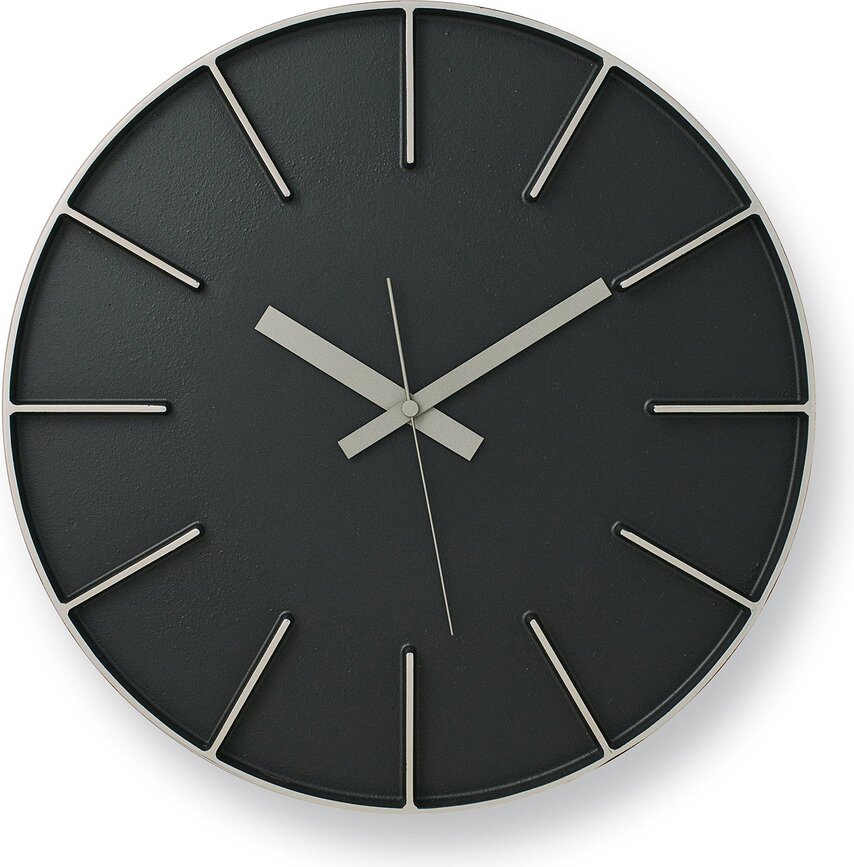 Reloj de pared Edge, L, negro