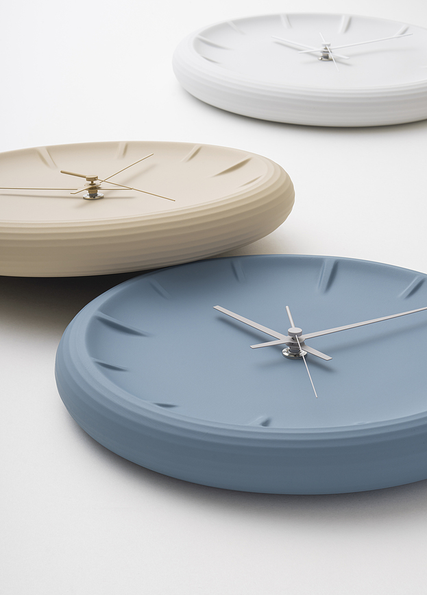 Reloj de Pared Lemnos Relief, blanco