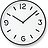 Sienas pulkstenis Mono Clock balts