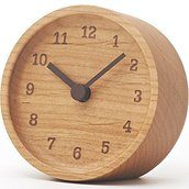 Stalo laikrodis Muku iš alksnio medienos