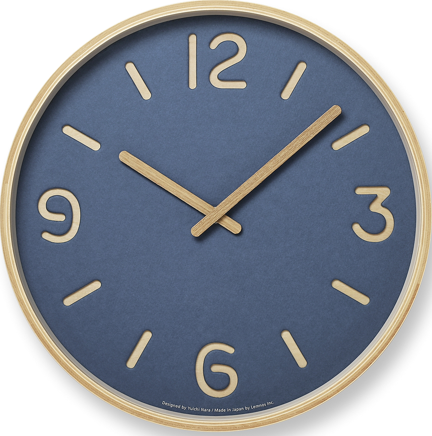 Thomson Paper Horloge murale, 30,5 cm, bleue