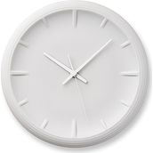 Zegar ścienny Lemnos Relief biały